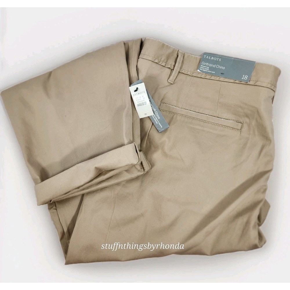 Talbots Khaki Cropped Pants
